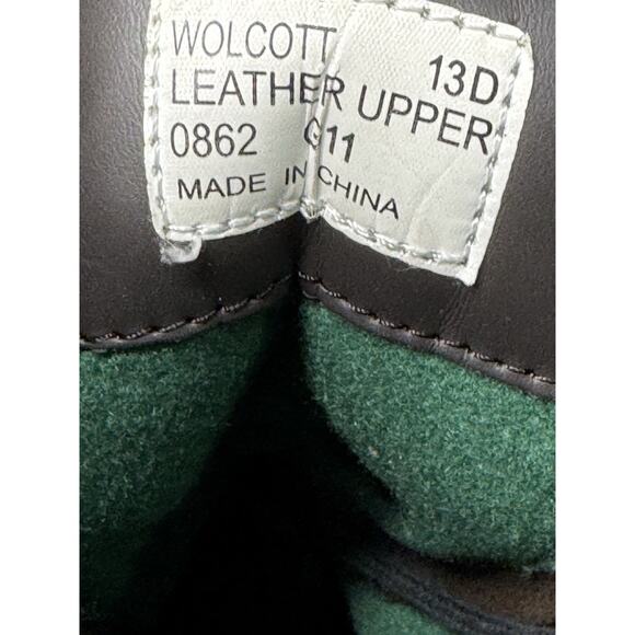 Polo Ralph Lauren 13 D Wolcott Buckle Brown Leather Biker Boots Outdoor Active - Picture 13 of 13